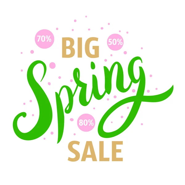 Grande vendita primavera — Vettoriale Stock