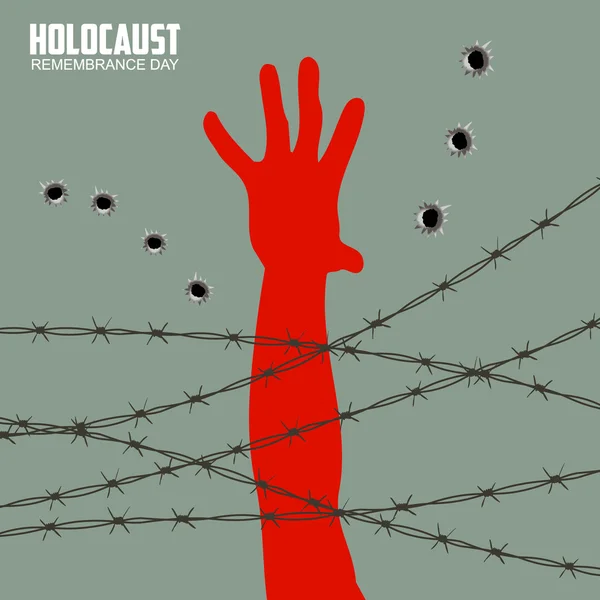 Dzień pamięci Holocaustu. — Wektor stockowy