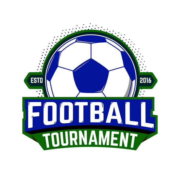 Modèle d'emblème de tournoi de football.. Éléments de conception pour le logo , — Image vectorielle