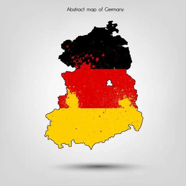 Mapa abstrato da Alemanha. Ilustração vetorial . —  Vetores de Stock