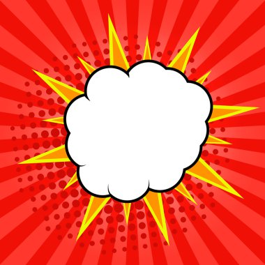 Komik konuşma balonu, komik arka plan