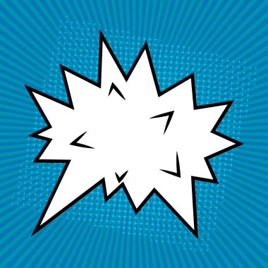 Komik konuşma balonu, komik arka plan. 