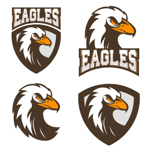 Águilas. plantilla de logo del equipo deportivo . — Archivo Imágenes Vectoriales