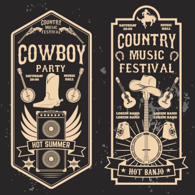 Country Müzik Festivali el ilanı. 