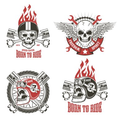 Hızlı yarışçı. Binmek için tarihi. Vektör çizim.