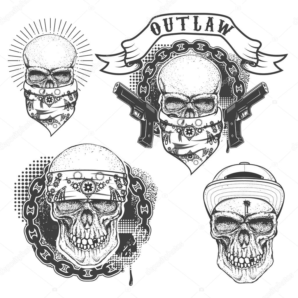 Featured image of post View 22 Bandana Gangster Cool Skull Drawings