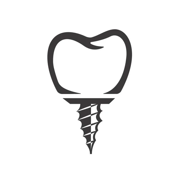 Denture Icon False Teeth Tooth Implant Design Element Logo Label — Stockfoto