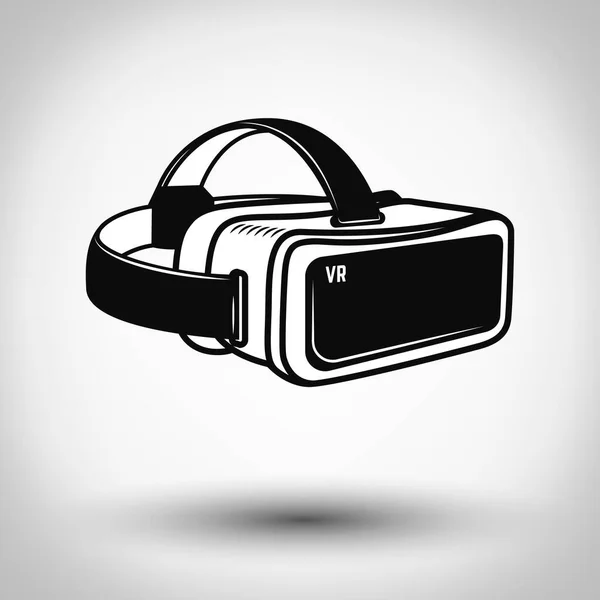 Virtual Reality Glasses Icon Isolated White Background Design Element Logo — 스톡 사진