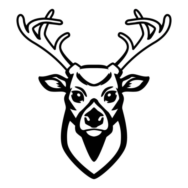 Deer Icon Isolated White Background Design Element Logo Label Emblem — Stockfoto