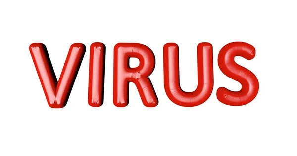 Virüs Kelimesinin Boyutlu Hali Poster Kart Afiş Ilanı Için Tasarım — Stok fotoğraf
