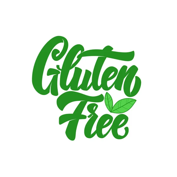 Libre Gluten Frase Letras Para Postal Pancarta Volante Ilustración Vectorial — Vector de stock