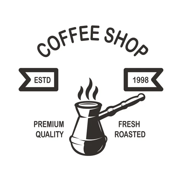 Plantilla Emblema Cafetería Elemento Diseño Para Logo Etiqueta Letrero Cartel — Vector de stock