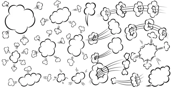 空の漫画のスピーチの泡のセット ポスター Tシャツ エンブレム サイン ラベル バナー チラシのデザイン要素 ベクターイラスト — ストックベクタ