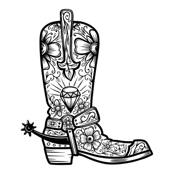 Mexican boots Vector Art Stock Images Depositphotos