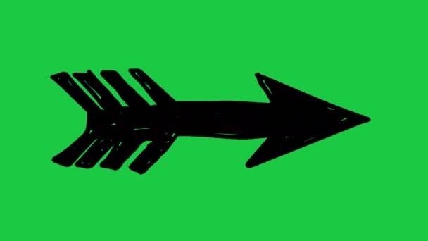 Frame Frame Hand Drawn Arrow Animation — Stock Video