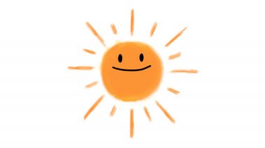 Güneşin el yapımı animasyonu