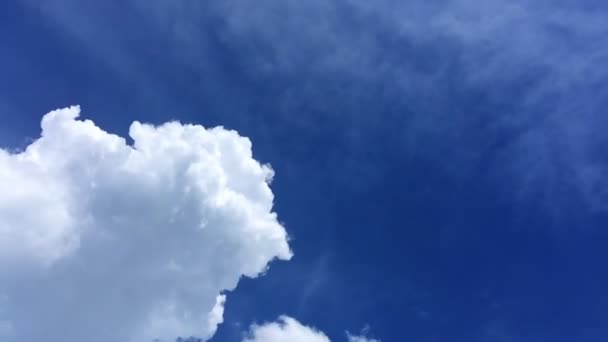 曇った青空時間の経過 — ストック動画