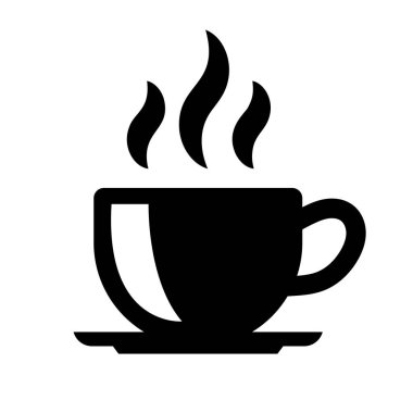 Kahve fincanı çizimi beyaza izole edilmiş. Logo, etiket, işaret, poster ve el ilanları için tasarım elemanı. Vektör illüstrasyonu