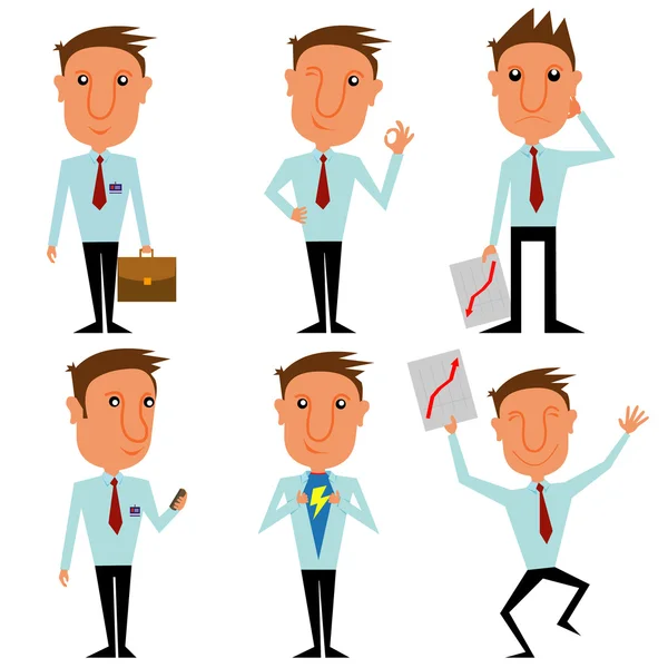 Businessman character — Stock Vector