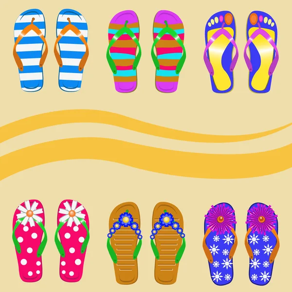 Slippers — Stock Vector