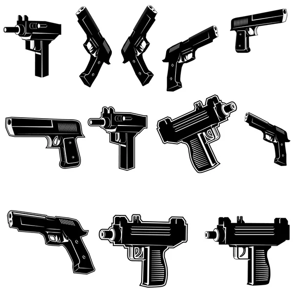 Guns set — Stock Vector