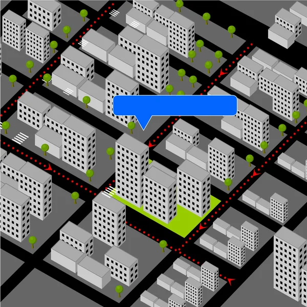 Esquema de ciudad — Vector de stock