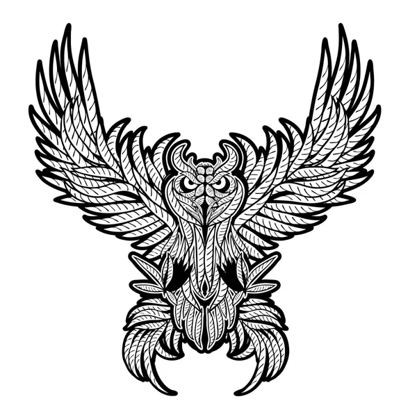 Owl.Vector ilustracji — Wektor stockowy