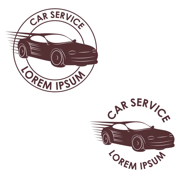 Label de service voiture — Image vectorielle