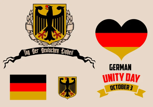 Den německé jednoty — Stockový vektor
