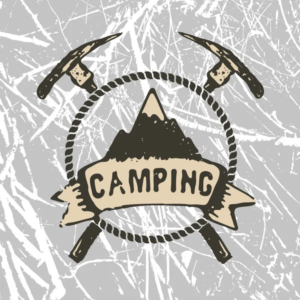 Горный лагерь — стоковый вектор