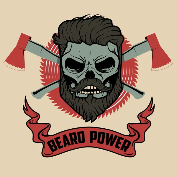 Poder de la barba — Archivo Imágenes Vectoriales