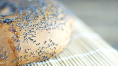 Dönen arka planda tatlı çörek 