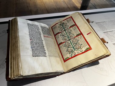 Açık bir ortaçağ aydınlatma el yazması (1430 yılından 