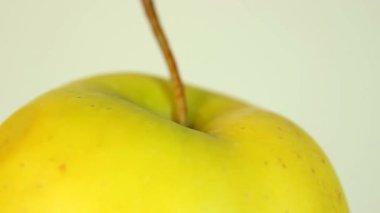 Dönen bir stantta elma