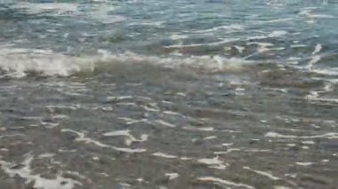 Deniz dalgaları. Yukarıdan görüntüle