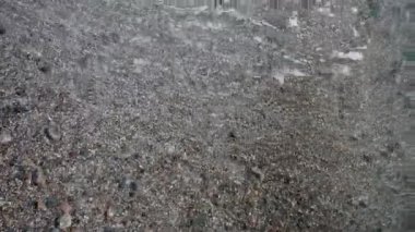 Deniz dalgaları. Yukarıdan görüntüle