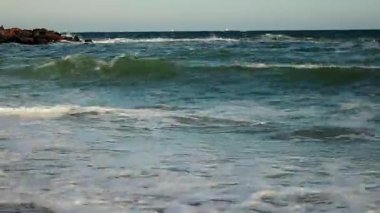 Deniz dalgaları. Yukarıdan görüntüle