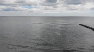 Deniz dalgaları. Yukarıdan görüntüle