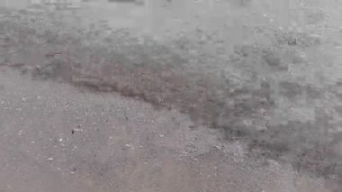 Deniz dalgaları. Yukarıdan görüntüle