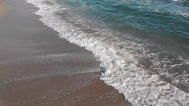 Sonbaharda deniz sahili. Hava görünümü