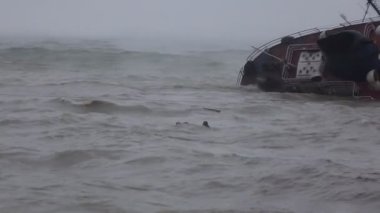 Odessa, Ukrayna 11.22.2019: Odessa sahilindeki 