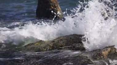 Deniz kıyısında dalgalar