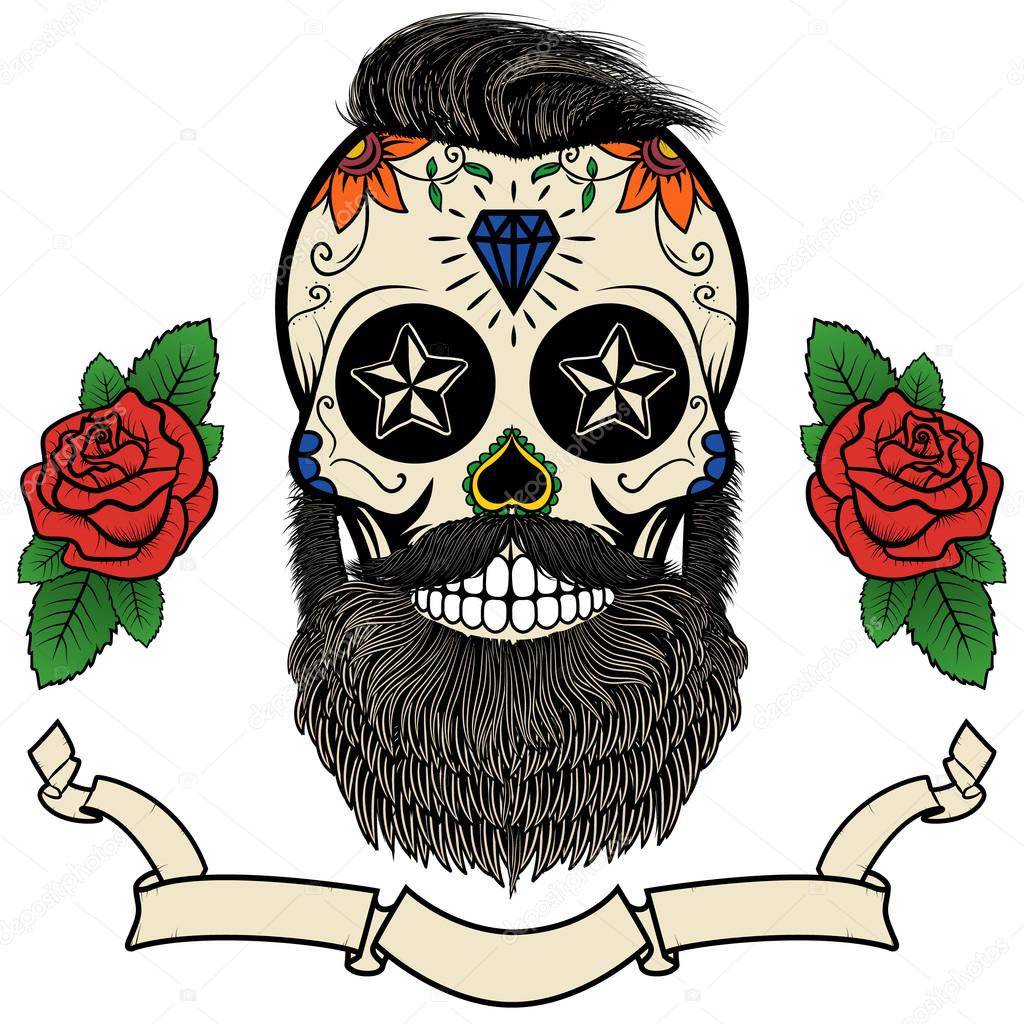 bearded skull