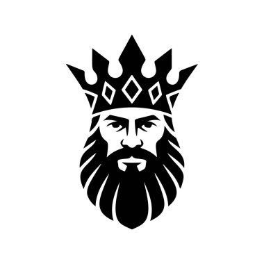 Kraliyet tacı takan güçlü, sakallı bir kralın profili monarşiyi, otoriteyi, gücü ve yüksek statüyü sembolize ediyor..