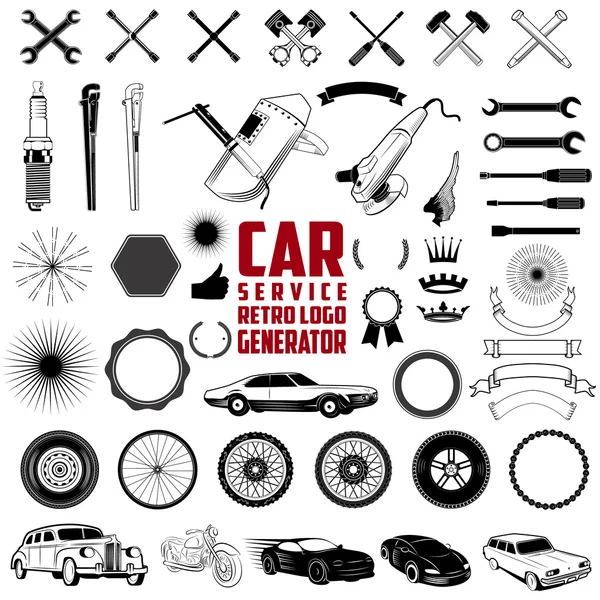 Auto Service Logo Generator — Stockvektor