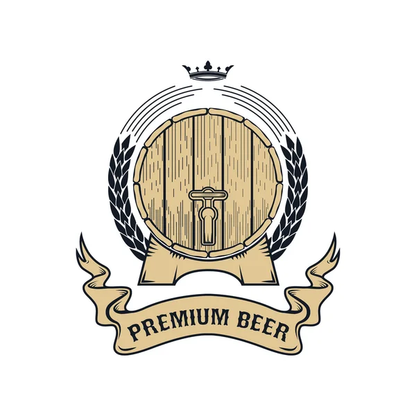 Premium bir label - Stok Vektor