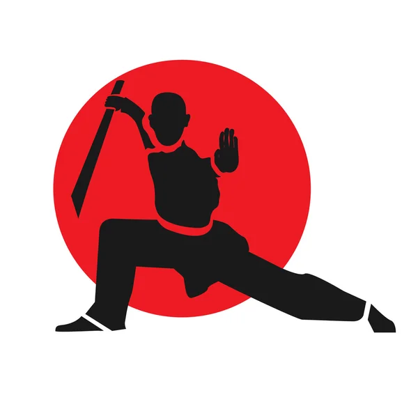 Ana wushu logosu — Stok Vektör