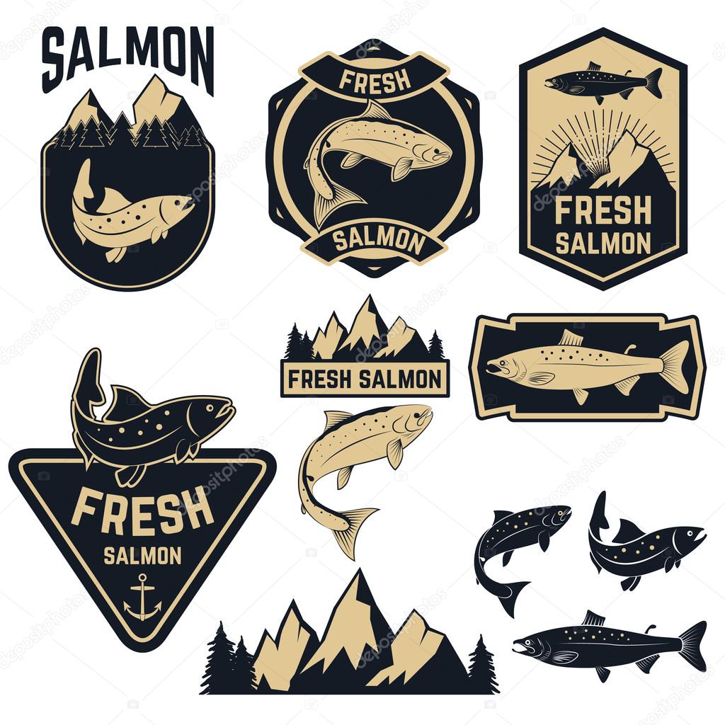 fresh salmon labels