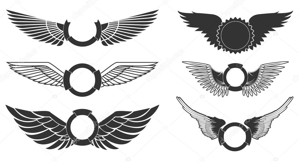 wings vector set