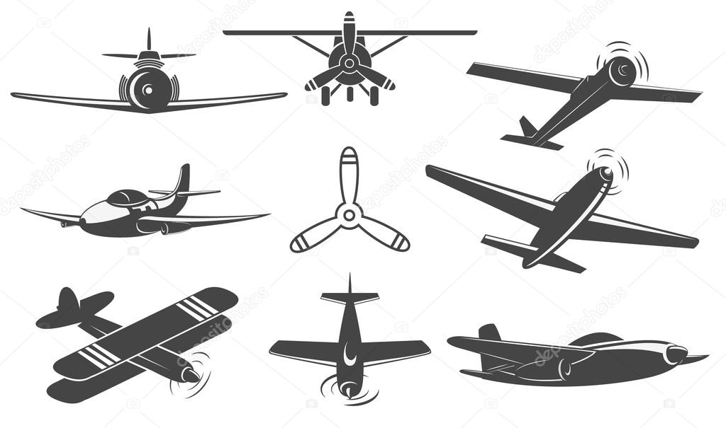 planes set in vector